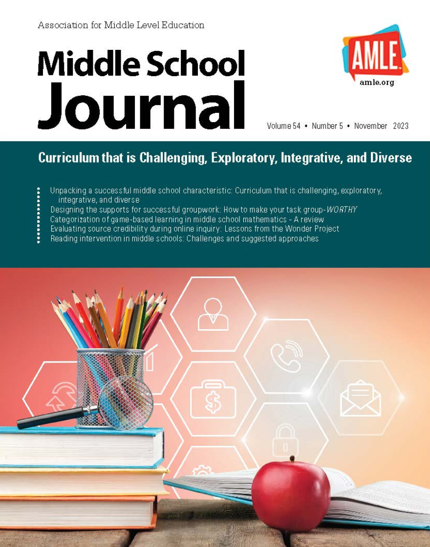 Middle School Journal Cover