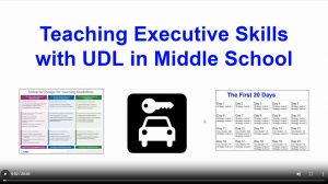 Teaching Executive Skills with Universal Design for Learning in Middle School