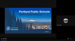 Portland Public Schools Middle Grades Redesign